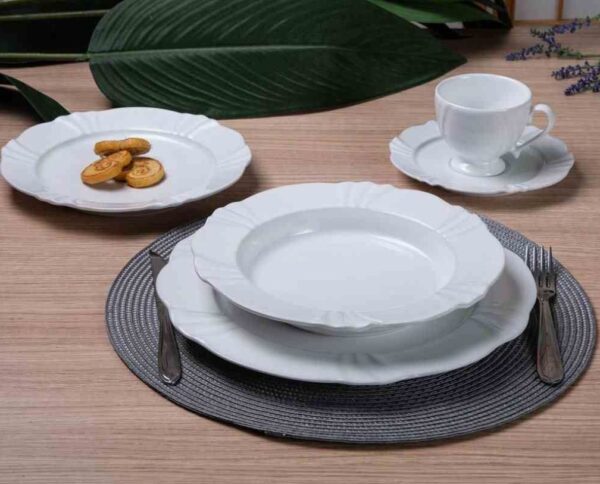 Aparelho de Jantar Oxford Soleil White 30 peças - Imagem 4