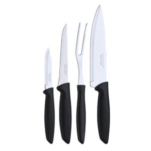 Jogo De Facas Com Garfo Inox Plenus Tramontina 4 Pçs