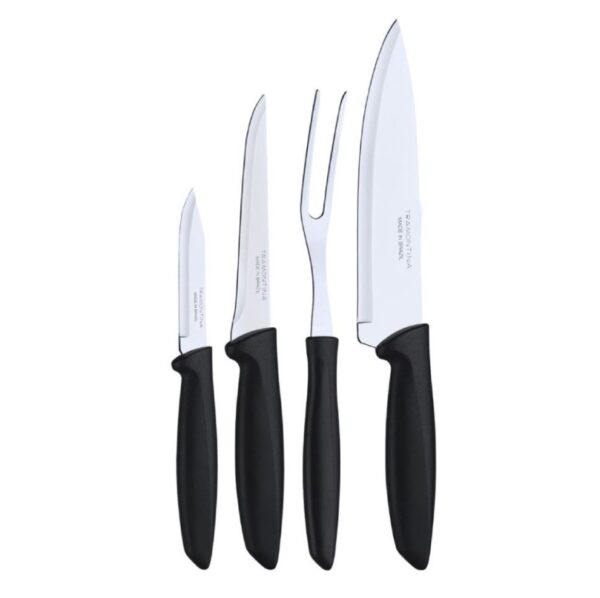 Jogo De Facas Com Garfo Inox Plenus Tramontina 4 Pçs
