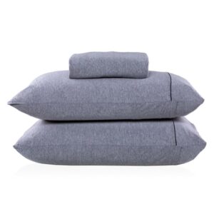 Jogo De Cama King Malha Mescla Urban Confort Casa 3 Pçs