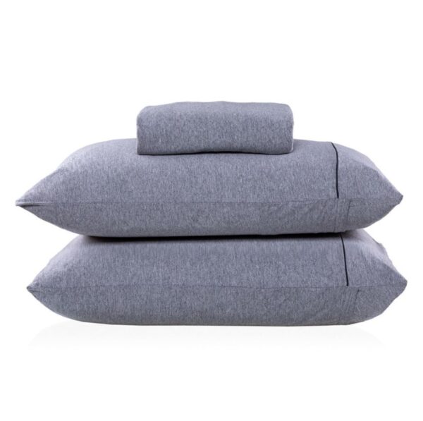 Jogo De Cama King Malha Mescla Urban Confort Casa 3 Pçs
