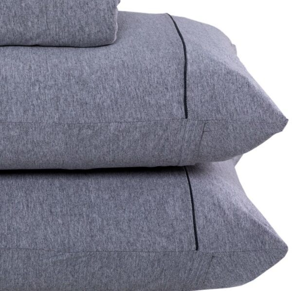 Jogo De Cama King Malha Mescla Urban Confort Casa 3 Pçs - Imagem 3