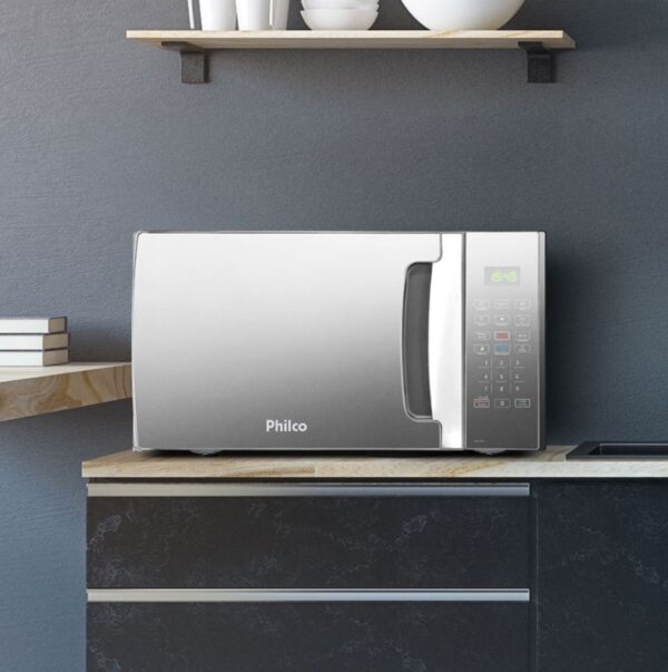 Micro-ondas Philco 28 Litros de Bancada Porta Espelhada PMO30ES - Imagem 6